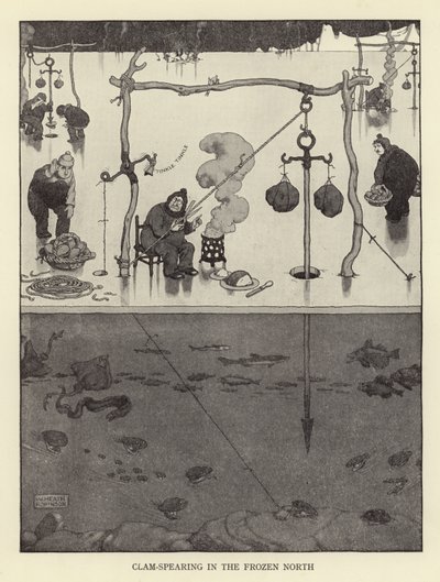 凍った北のハマグリ槍 作： William Heath Robinson