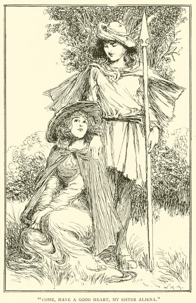 是非、良い心を持って、妹アリエナ 作： William Heath Robinson