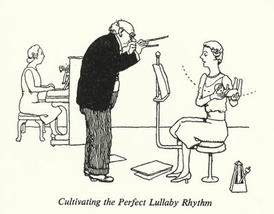 パーフェクトな子守唄のリズムを育む（リトグラフ 作： William Heath Robinson