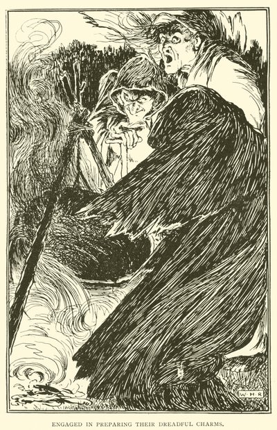 彼らの恐ろしい魅力を準備することに従事 作： William Heath Robinson