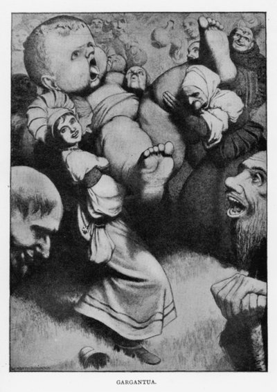 ガルガンチュア（リトグラフ 作： William Heath Robinson