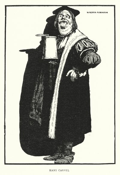 ハンス・カーベル（リトグラフ 作： William Heath Robinson