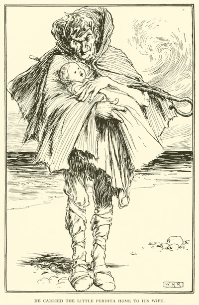 彼はリトル・ペルディタを妻の家に運びました 作： William Heath Robinson