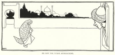 ナースが近づいてくるのが見えた（彫刻 作： William Heath Robinson