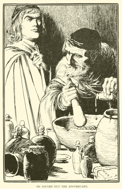 彼は薬剤師を探しました 作： William Heath Robinson