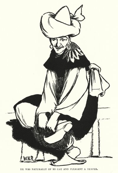 彼はもともと、とても陽気で楽しい性格だった。 作： William Heath Robinson
