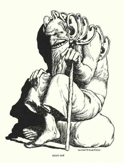 ヒアリング（リトグラフ 作： William Heath Robinson