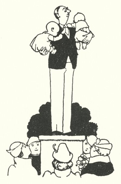 完璧な夫になるために（リトグラフ 作： William Heath Robinson