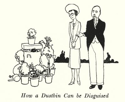 ダストボックスの偽装方法（リトグラフ 作： William Heath Robinson