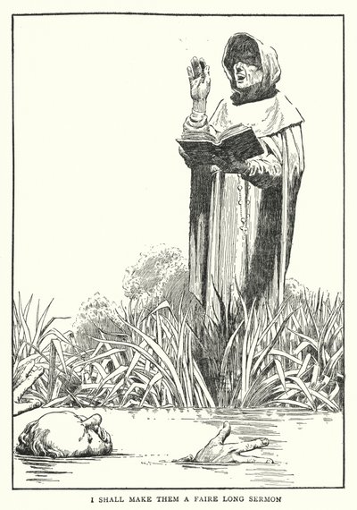 私は彼らにフェアーな長い説教をしてあげよう（リトグラフ 作： William Heath Robinson