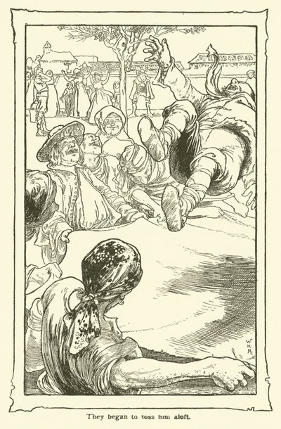 ドン・キホーテのイラスト（リトグラフ 作： William Heath Robinson