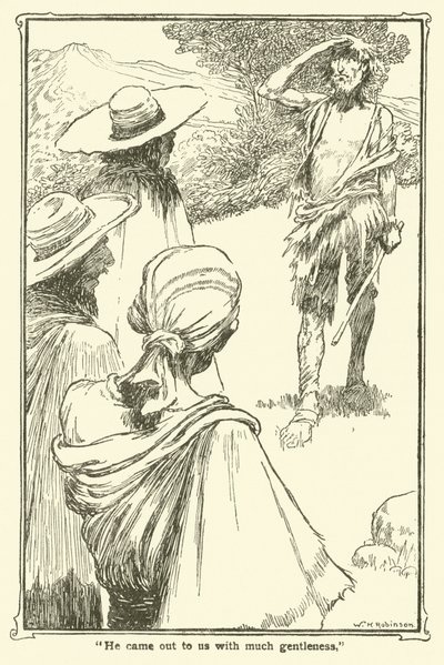 ドン・キホーテのイラスト（リトグラフ 作： William Heath Robinson