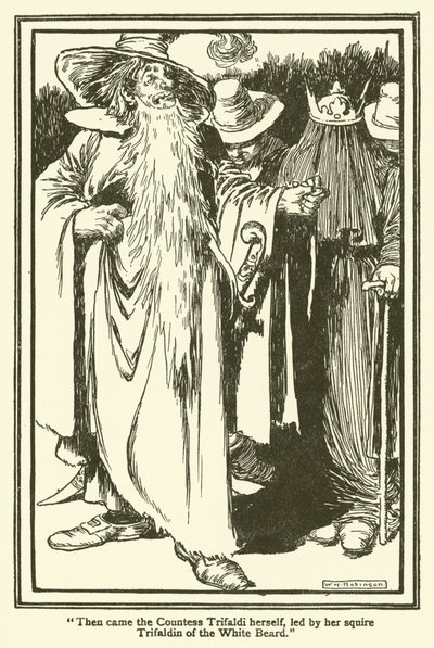 ドン・キホーテのイラスト（リトグラフ 作： William Heath Robinson