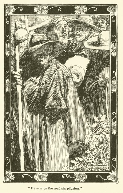 ドン・キホーテのイラスト（リトグラフ 作： William Heath Robinson