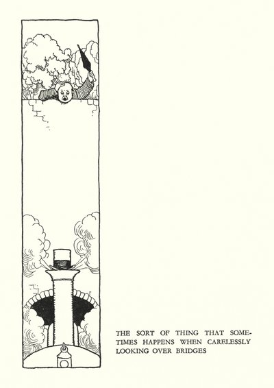 W・ヒース・ロビンソンによる「Railway Ribaldry」のイラスト（リトグラフ）。 作： William Heath Robinson
