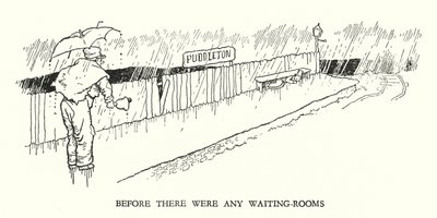 W・ヒース・ロビンソンによる「Railway Ribaldry」のイラスト（リトグラフ）。 作： William Heath Robinson