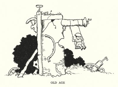 W・ヒース・ロビンソンによる「Railway Ribaldry」のイラスト（リトグラフ）。 作： William Heath Robinson