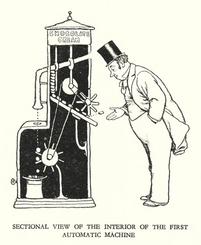 W・ヒース・ロビンソンによる「Railway Ribaldry」のイラスト（リトグラフ）。 作： William Heath Robinson