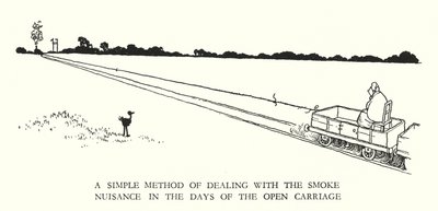 W・ヒース・ロビンソンによる「Railway Ribaldry」のイラスト（リトグラフ）。 作： William Heath Robinson