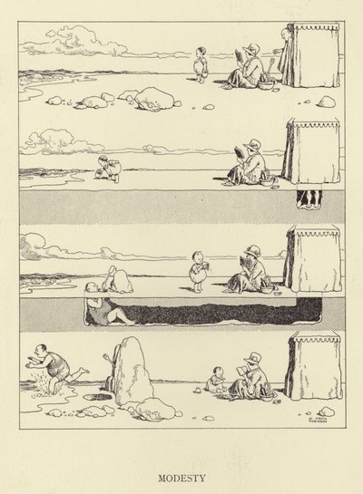 謙虚 作： William Heath Robinson