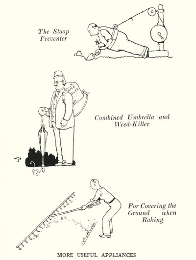 もっと便利な家電（リトグラフ 作： William Heath Robinson