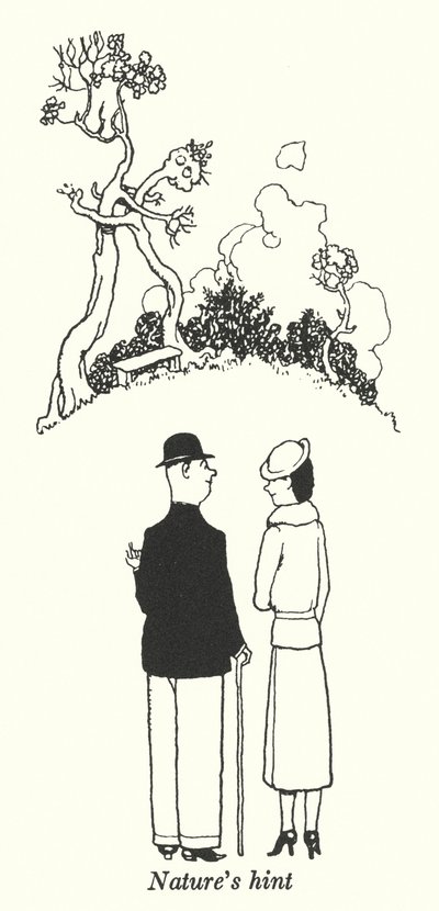 自然のヒント（リトグラフ 作： William Heath Robinson