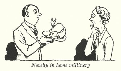 ホーム・ミリナリーの新しさ（リトグラフ 作： William Heath Robinson