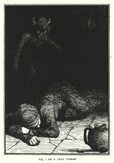 ああ、私は死んだ女だ（リトグラフ 作： William Heath Robinson