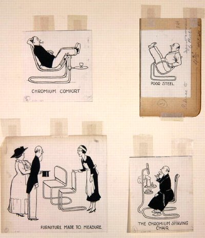 1936年に出版された『How to Live in a Flat』のページ（リトグラフ）。 作： William Heath Robinson
