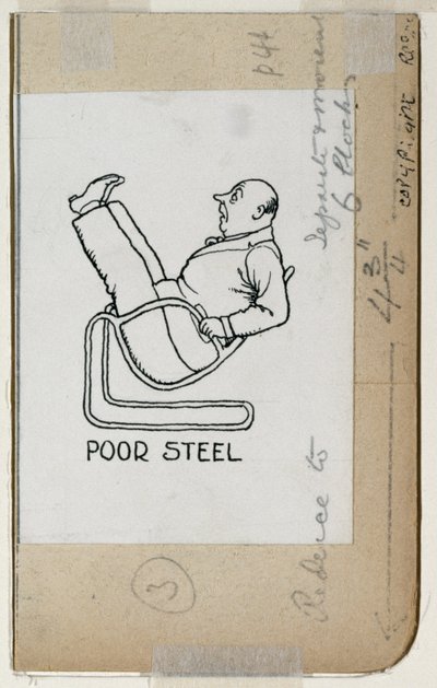 「貧しい鋼」、「フラットでの暮らし方」の詳細、1936年発行 作： William Heath Robinson