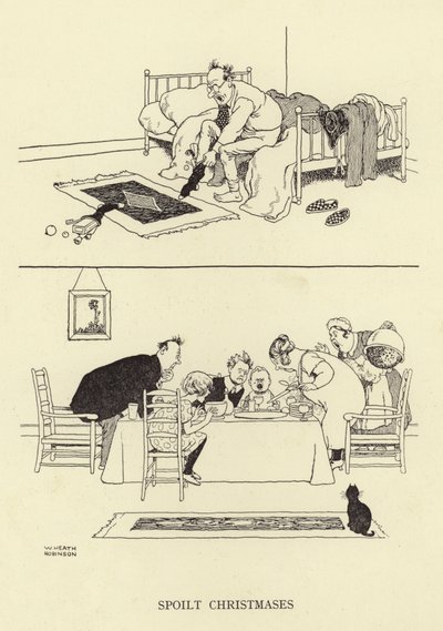 甘やかされて育ったクリスマス 作： William Heath Robinson