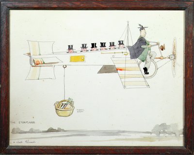 イートン飛行機 作： William Heath Robinson