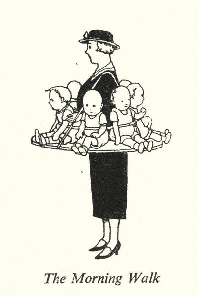 The Morning Walk（リトグラフ 作： William Heath Robinson