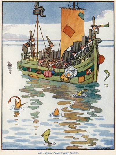 巡礼者の父はさらに進んでいます 作： William Heath Robinson