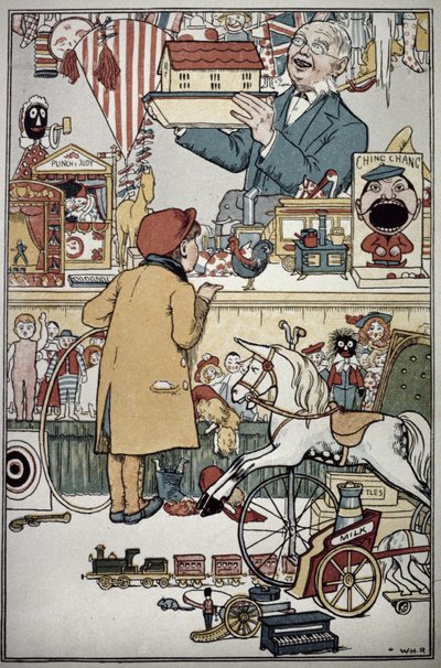 おもちゃ屋、1900（印刷） 作： William Heath Robinson