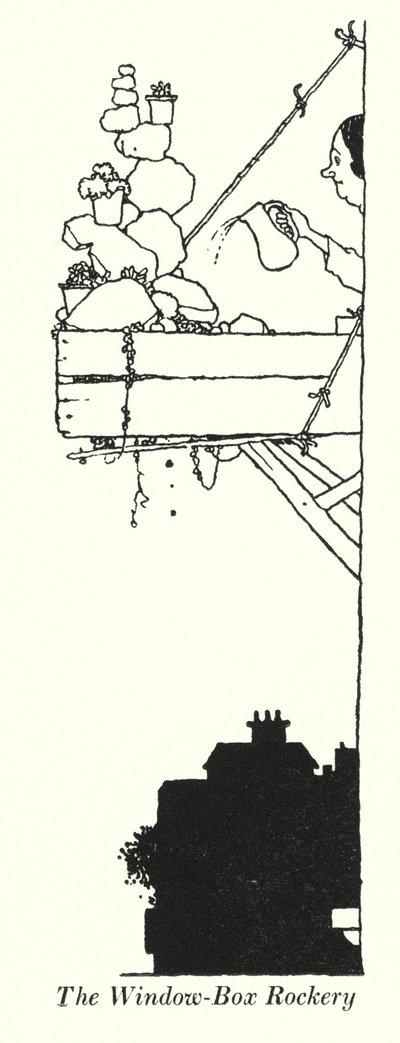 The Window-Box Rockery (litho) 作： William Heath Robinson