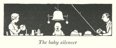 ベビーサイレンサー（リトグラフ 作： William Heath Robinson