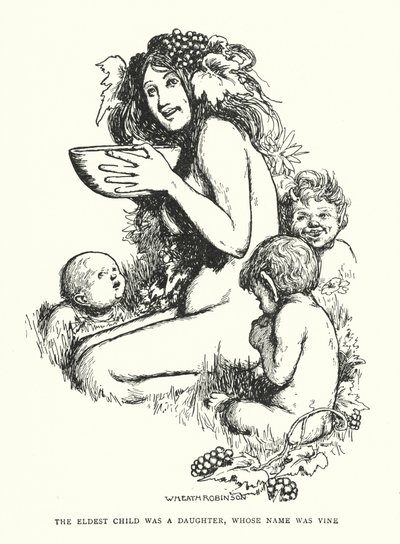 長男には娘がいて、名前はヴァイン（リト）といいました。 作： William Heath Robinson