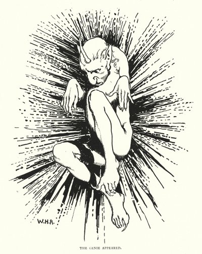 精霊が現れた（彫刻 作： William Heath Robinson