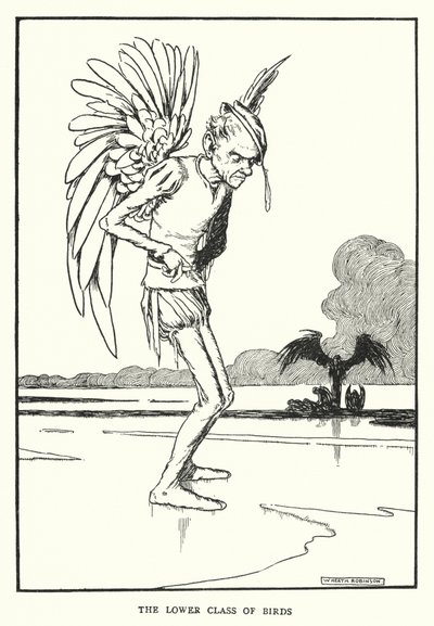 下級鳥類（リトグラフ 作： William Heath Robinson