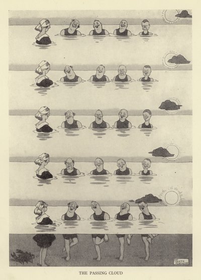 通過する雲 作： William Heath Robinson