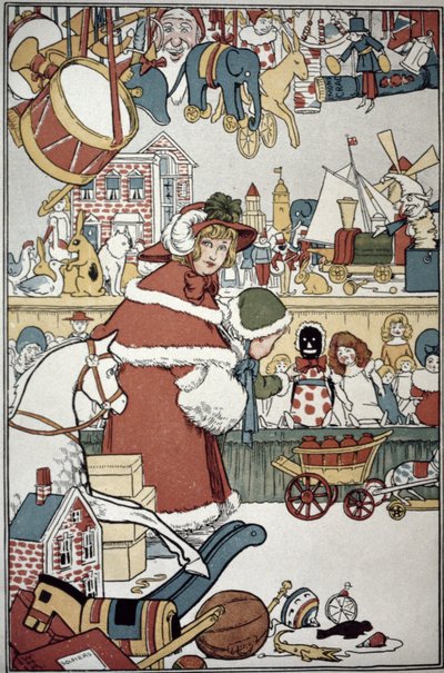 クリスマスのおもちゃ、1900年頃 作： William Heath Robinson