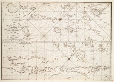中国への東部海峡の新しい海図 作： William Heather