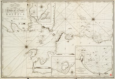 スンダ海峡からバタビアへの航海 作： William Heather