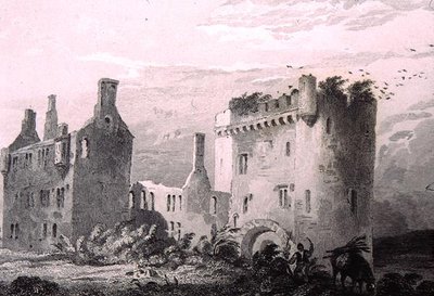 アイルランド、コーク州ログホート城、ジョージ・バーチュー著「Scenery and Antiquities of Ireland」より 作： William Henry (after) Bartlett