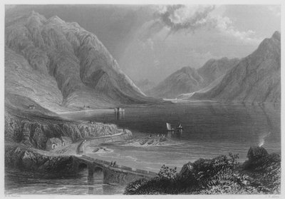 Leenane, Connemara (エングレービング) 作： William Henry (after) Bartlett