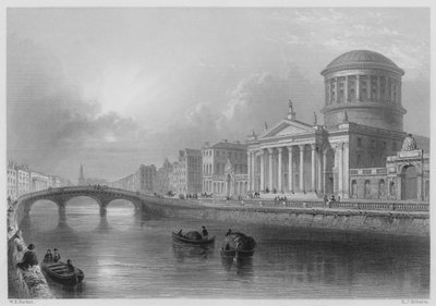 The Four Courts, Dublin (carving) 作： William Henry (after) Bartlett