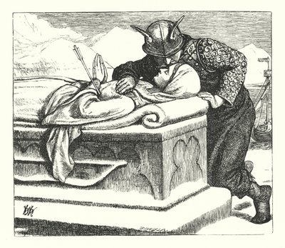 オリアナのバラード」（版画 作： William Henry (after) Hunt