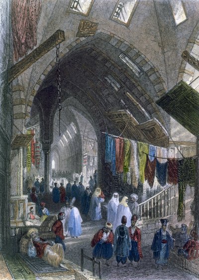 チャルチの情景、1850年頃 作： William Henry Bartlett