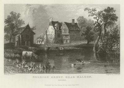 ビードン修道院、エドン州マルドンの近く 作： William Henry Bartlett